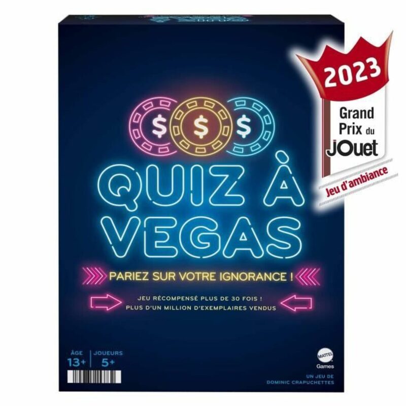 Quiz game Mattel Quiz à Vegas (FR) Намаления и отстъпки ЧеренПетък