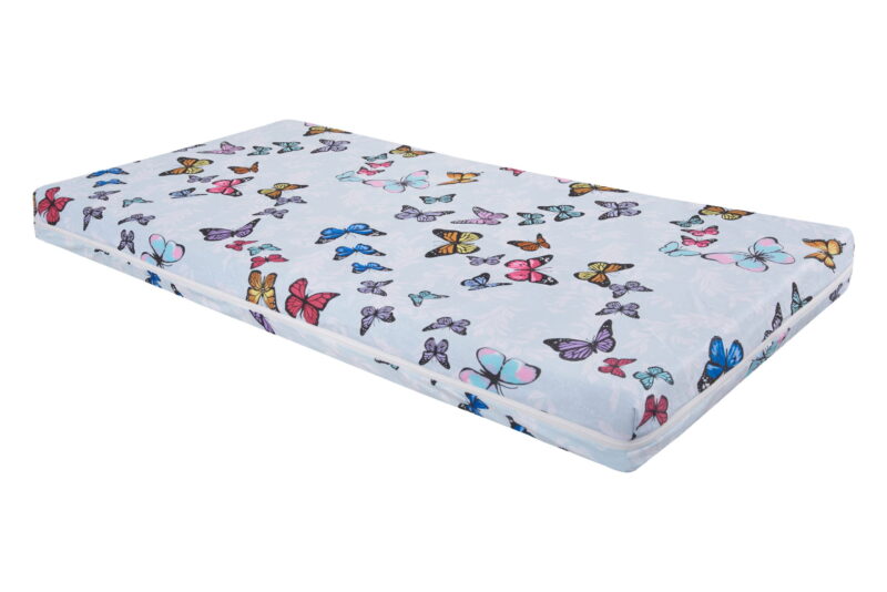 Матрак Somnart Memory 60×120 с водоустойчив защитен калъф за бебета и деца, пеперуди Намаления и отстъпки ЧеренПетък