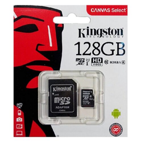 Mикро SD карта памет с адаптер Kingston SDCS2 100 MB/s exFAT – 128 GB Намаления и отстъпки ЧеренПетък
