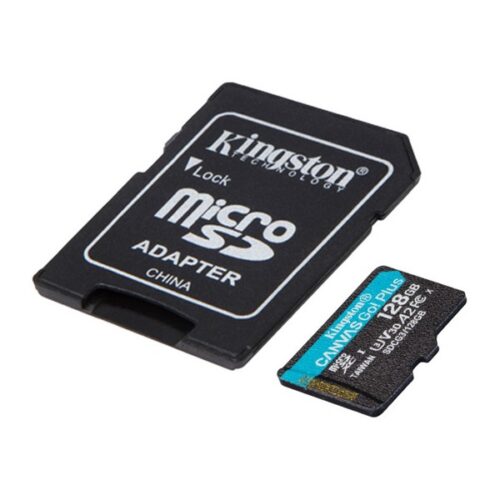Mикро SD карта памет с адаптер Kingston SDCG3 Черен - 128 GB