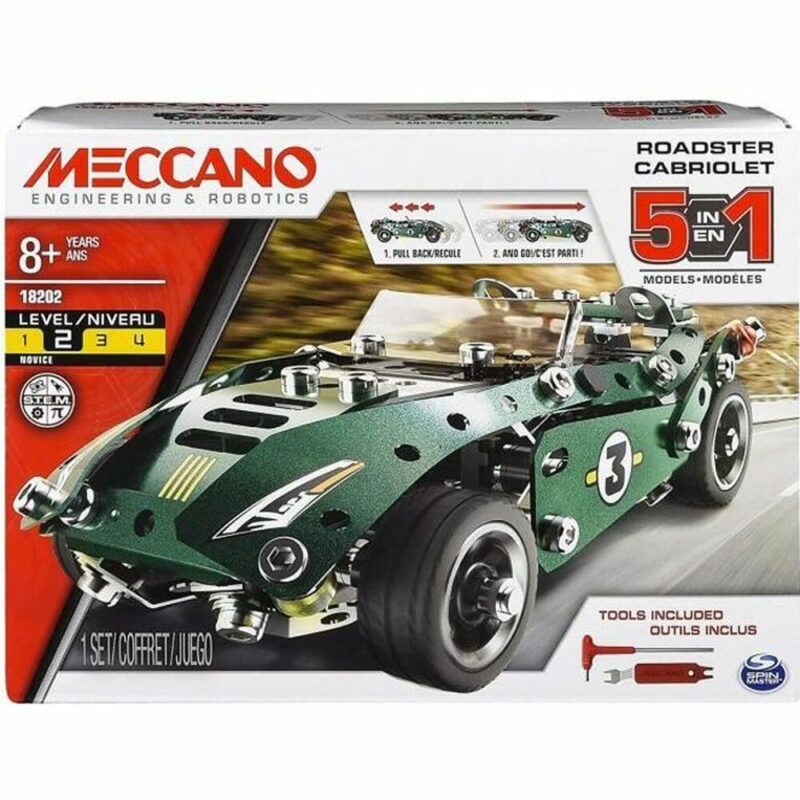 Playset Meccano 18202 Convertible 5 in 1 Retro Friction Намаления и отстъпки ЧеренПетък
