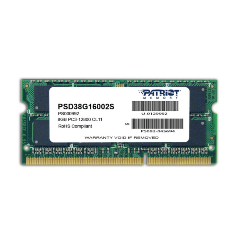 RAM памет Patriot Memory 8GB PC3-12800 CL11 8 GB Намаления и отстъпки ЧеренПетък 3