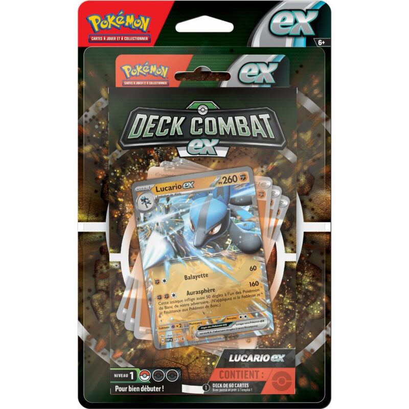 Deck of Cards Pokémon Scarlet & Violet Q1 2023 EX Lucario & Ampharos (FR) Намаления и отстъпки ЧеренПетък