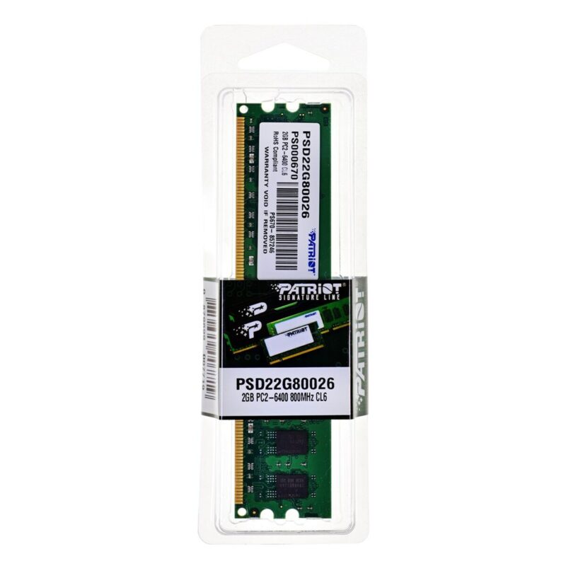 RAM памет Patriot Memory PC2-6400 CL6 Намаления и отстъпки ЧеренПетък 3