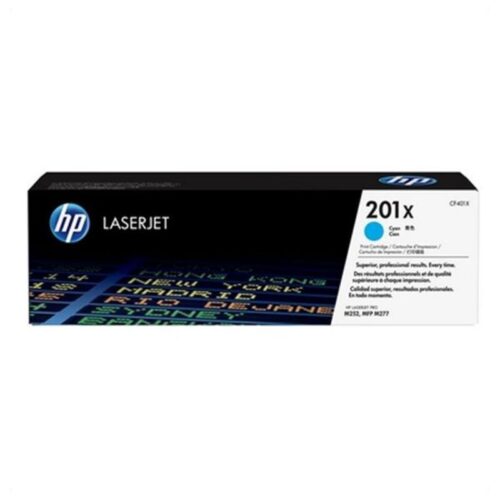 Oригинален тонер HP CF401X Синьо-зелен