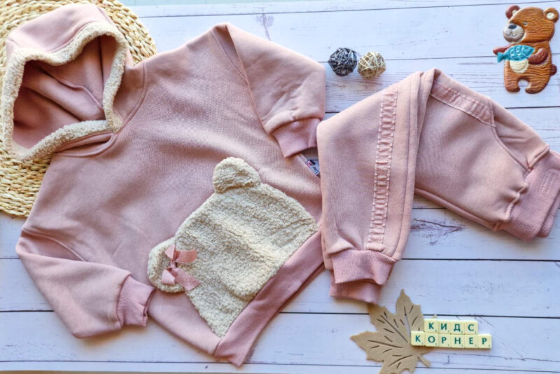 Ватиран детски комплект Cute Pink Bear Намаления и отстъпки ЧеренПетък