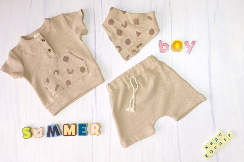 Летен бебешки комплект Beige Vibes Намаления и отстъпки ЧеренПетък