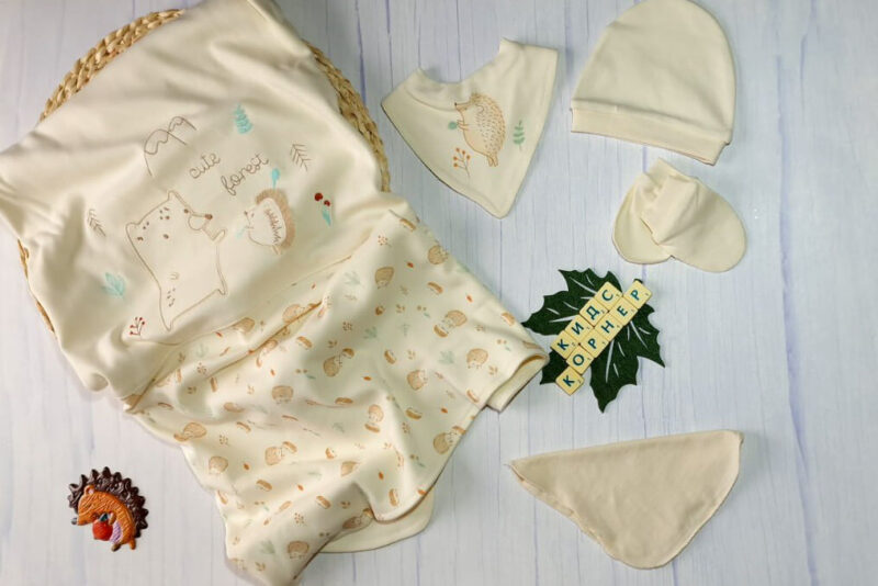 Комплект за новородено бебче от 10 части Organic Cute Forest Намаления и отстъпки ЧеренПетък