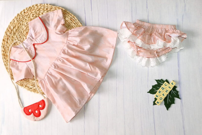 Бебешка лятна рокля и гащички Pink Summer Намаления и отстъпки ЧеренПетък