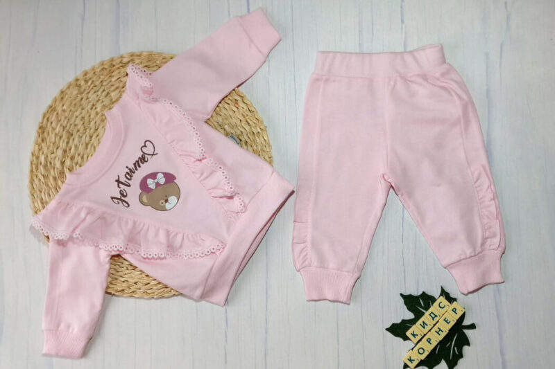 Бебешки комплект Je T`aime Pink Намаления и отстъпки ЧеренПетък