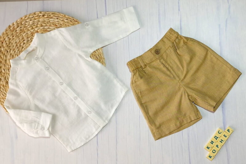 Официален летен бебешки комплект White&Brown Намаления и отстъпки ЧеренПетък