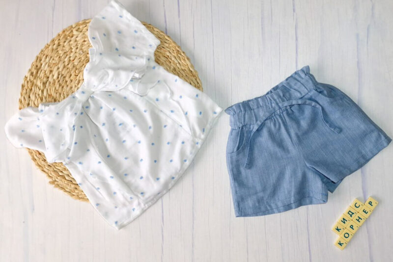 Летен комплект White&Blue Girl Намаления и отстъпки ЧеренПетък