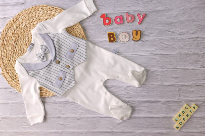 Официален бебешки гащеризон Welcome Baby Boy Намаления и отстъпки ЧеренПетък