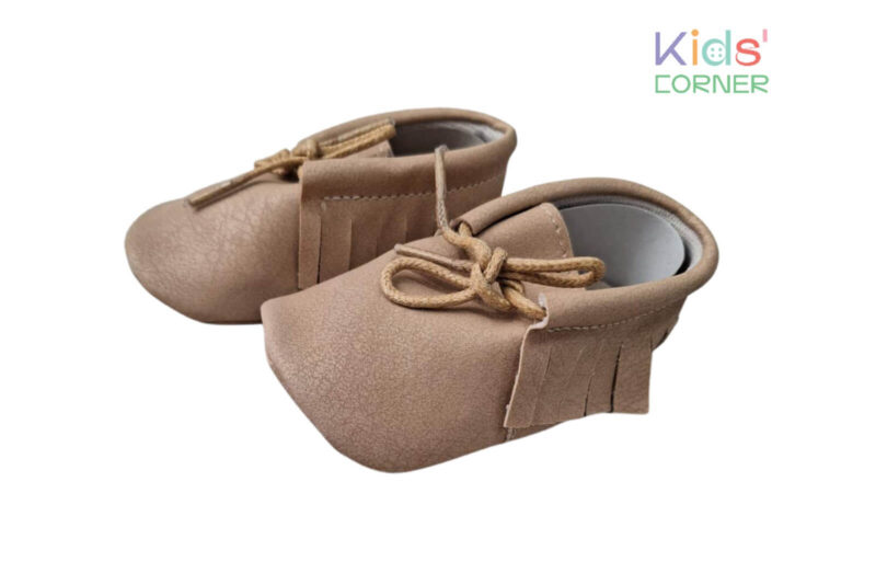 Бебешки мокасини Beige Macrame Намаления и отстъпки ЧеренПетък