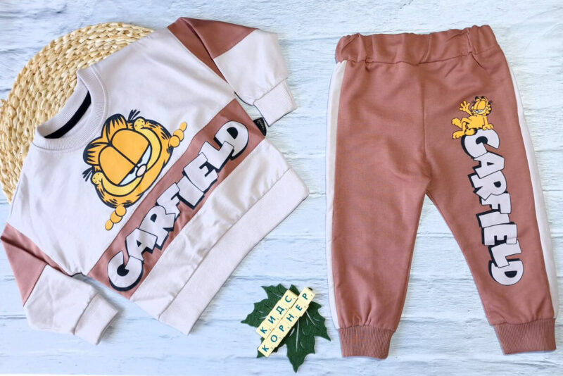 Детски памучен екип Garfield Намаления и отстъпки ЧеренПетък