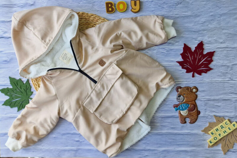 Ватиран анорак за момче Citywear Beige Намаления и отстъпки ЧеренПетък