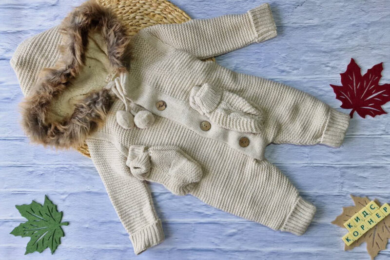 Плетен космонавт от естествена вълна Knitted Beige Намаления и отстъпки ЧеренПетък