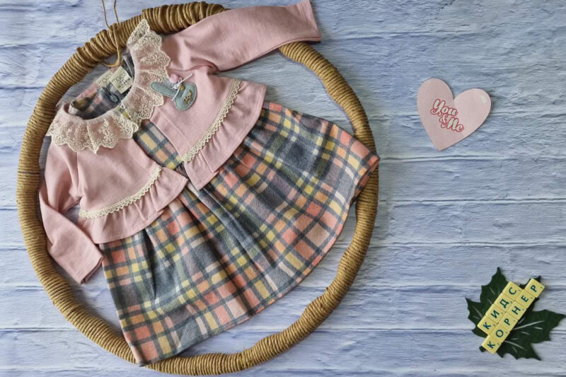 Бебешка рокля с болеро Little Angel Намаления и отстъпки ЧеренПетък
