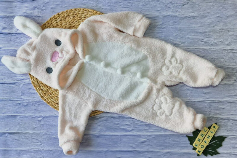 Плюшен бебешки гащеризон Bunny Paws Pink Намаления и отстъпки ЧеренПетък