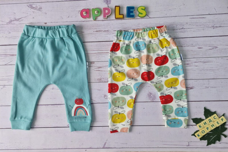 Комплект от двe памучни панталонки Blue Apples Намаления и отстъпки ЧеренПетък