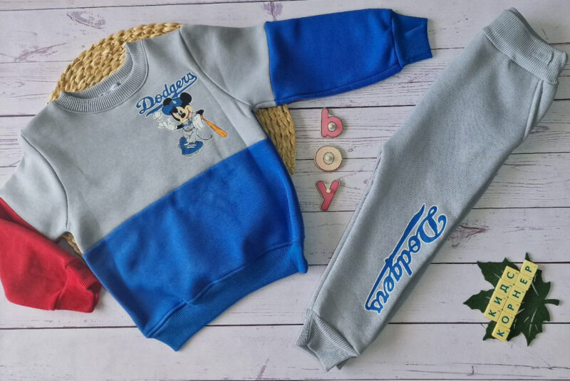 Ватиран комплект за момче Dodgers Grey Намаления и отстъпки ЧеренПетък