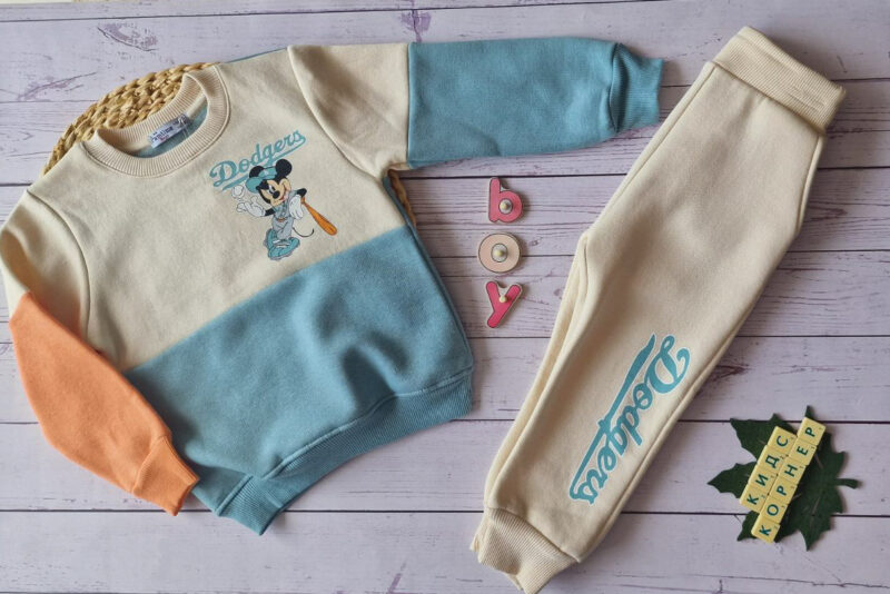 Ватиран комплект за момче Dodgers Beige Намаления и отстъпки ЧеренПетък