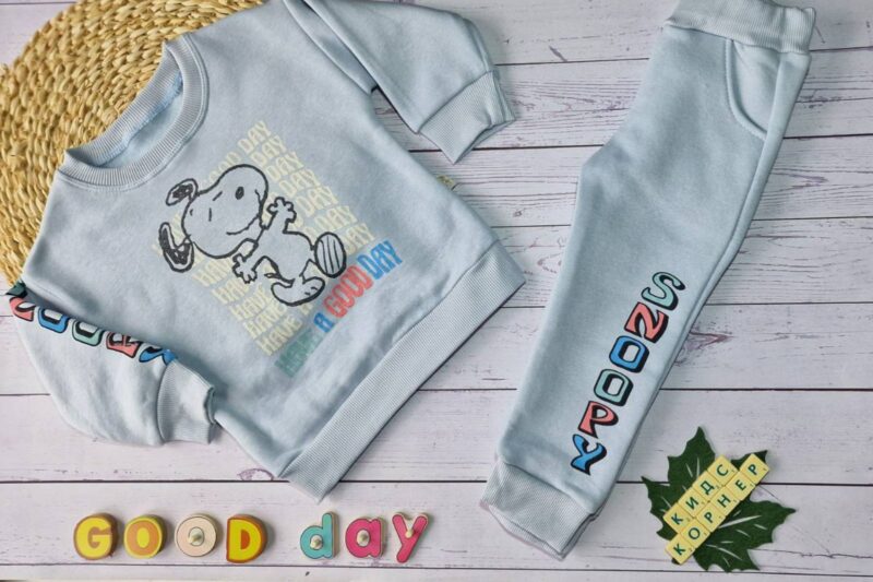 Ватиран детски комплект Snoopy Light Purple Намаления и отстъпки ЧеренПетък