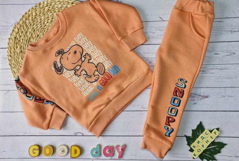 Ватиран детски комплект Snoopy Orange Намаления и отстъпки ЧеренПетък