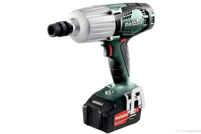 Акумулаторен ударен гайковерт METABO SSW 18 LTX 600 2X5.2AH 600 Nm Намаления и отстъпки ЧеренПетък 3