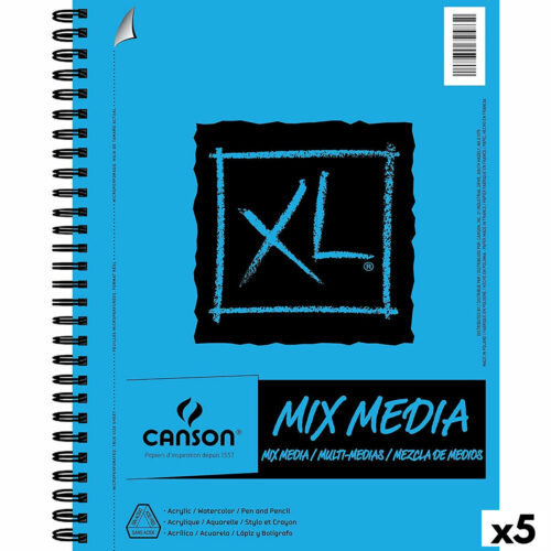 Drawing pad Canson XL Mix Media хартия Бял A4 30 Листи 5 броя 300 g/m²
