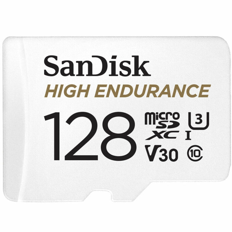 Mикро SD карта памет с адаптер SanDisk High Endurance UHS-I Бял 128 GB Намаления и отстъпки ЧеренПетък 3