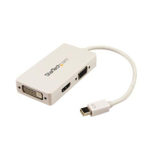 Mini Адаптер за DisplayPort към VGA/DVI/HDMI Startech MDP2VGDVHDW Бял