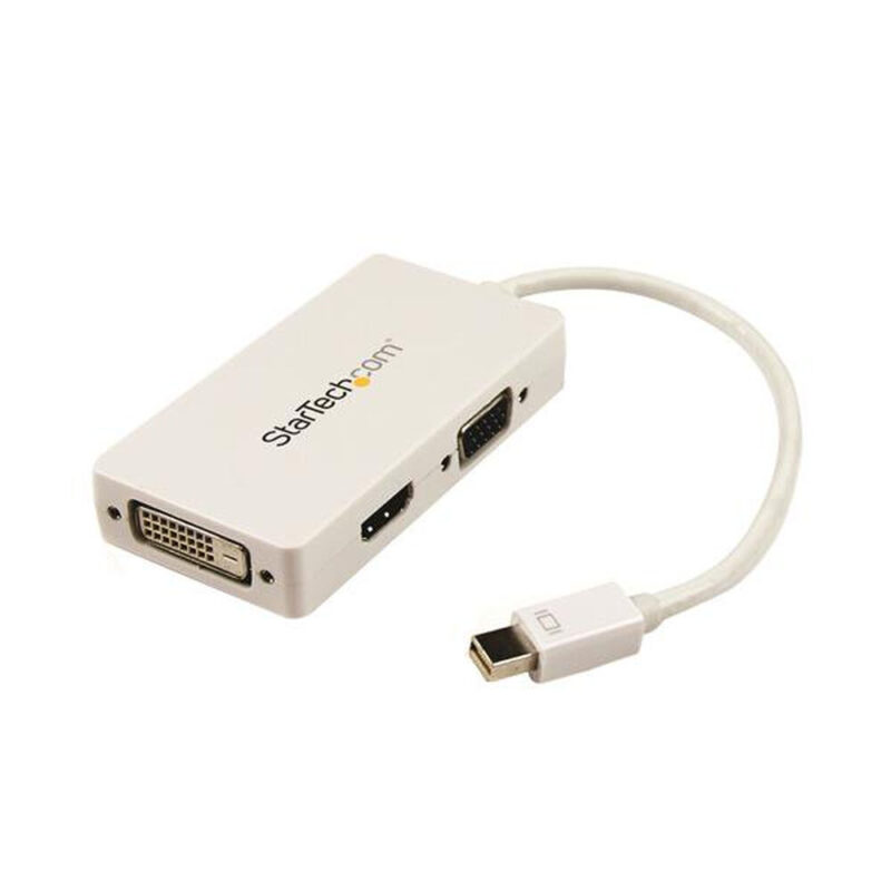 Mini Адаптер за DisplayPort към VGA/DVI/HDMI Startech MDP2VGDVHDW Бял Намаления и отстъпки ЧеренПетък 3