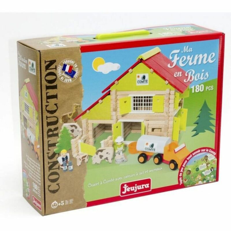 Playset Jeujura My Wooden Farm (180 Части) Намаления и отстъпки ЧеренПетък