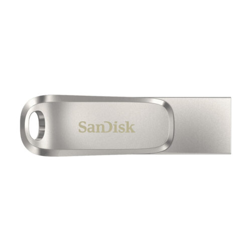 Mикро SD карта памет с адаптер SanDisk SDDDC4-128G-G46 128GB Ключодържател Сребрист Стомана 128 GB