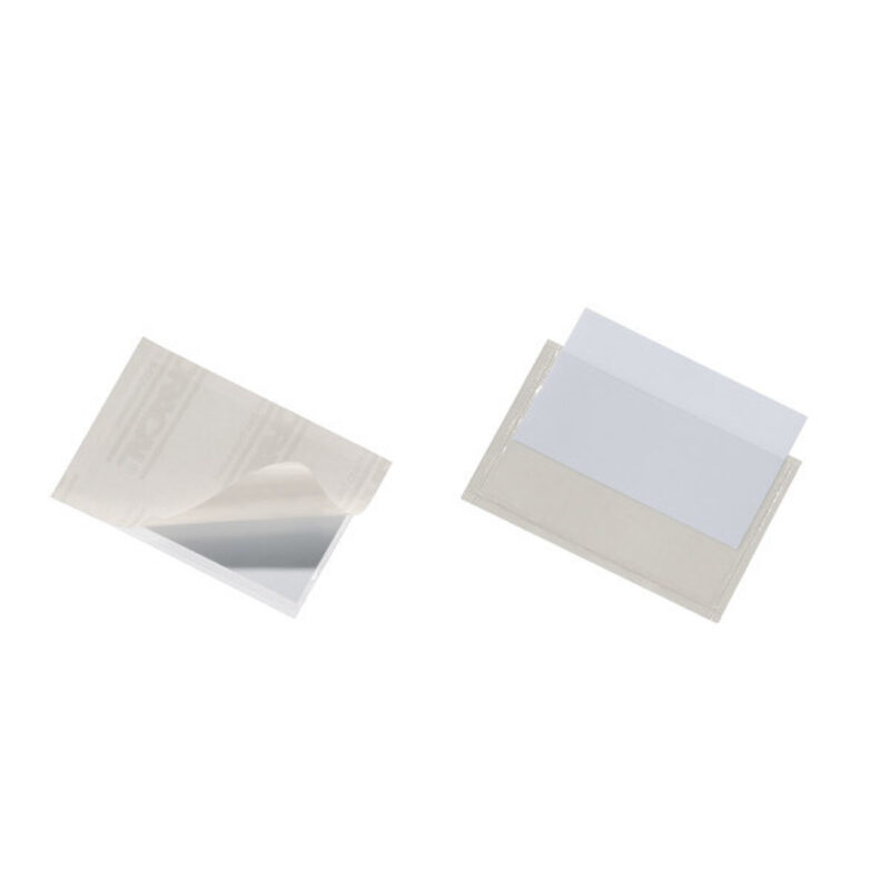 Identity Card Case Durable Pocketfix 9,4 x 6,1 cm Прозрачен полистирен (100 броя) Намаления и отстъпки ЧеренПетък