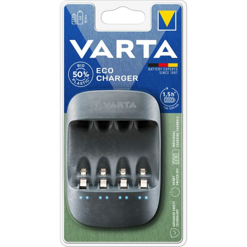 Battery Charger Varta Eco Charger 4 Батерии AA/AAA Намаления и отстъпки ЧеренПетък 3