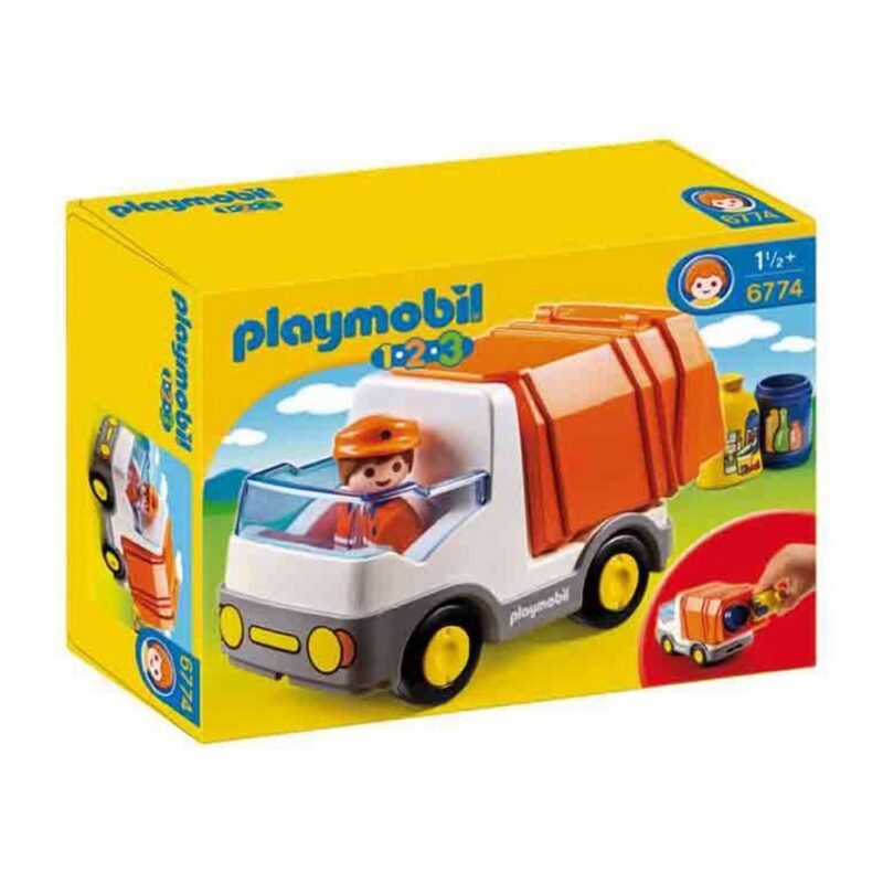 Playset Playmobil 1,2,3 Garbage Truck 6774 Намаления и отстъпки ЧеренПетък
