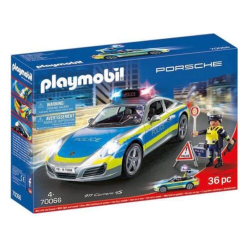 Playset Porsche 911 Carrera 4S Police Playmobil 70066 (36 pcs) Намаления и отстъпки ЧеренПетък