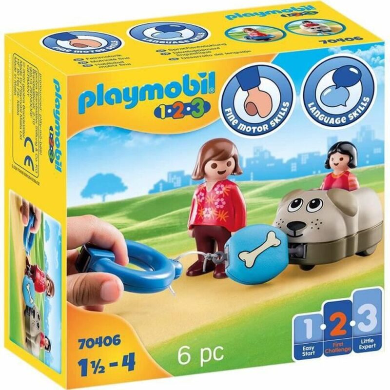 Playset Playmobil 1.2.3 Куче Деца 70406 (6 pcs) Намаления и отстъпки ЧеренПетък