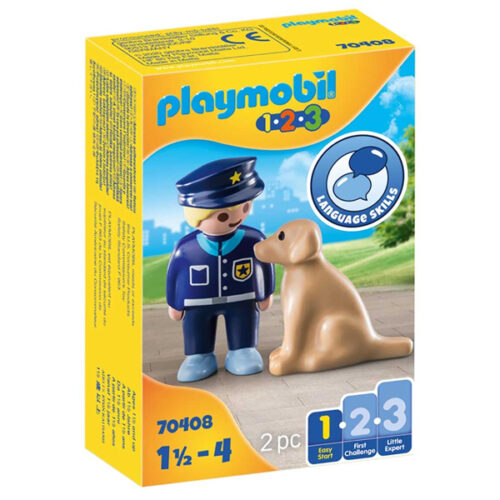 Playset Police with Dog 1 Easy Starter Playmobil 70408 (2 pcs) Намаления и отстъпки ЧеренПетък