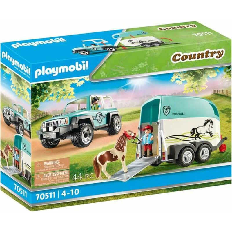 Playset Playmobil Country Пони Ремарке 70511 (44 pcs) Намаления и отстъпки ЧеренПетък