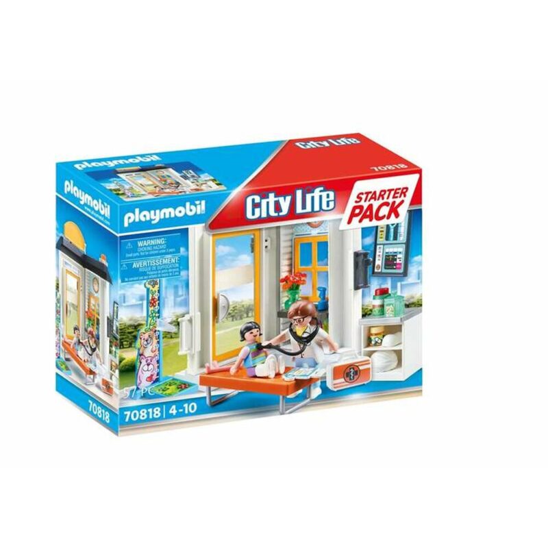 Playset Playmobil City Life Деца доктор 70818 (57 pcs) Намаления и отстъпки ЧеренПетък