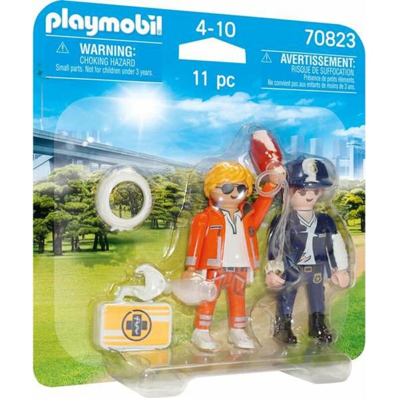 Playset Playmobil Duo Pack Doctor Полиция 70823 (11 pcs) Намаления и отстъпки ЧеренПетък