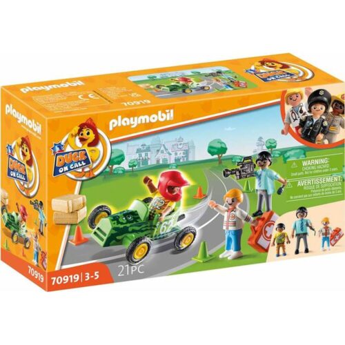 Playset Playmobil Duck on Call Action Линейка 70919 (21 pcs)