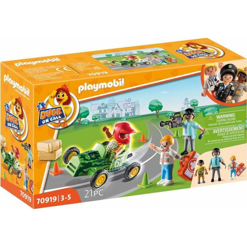 Playset Playmobil Duck on Call Action Линейка 70919 (21 pcs) Намаления и отстъпки ЧеренПетък