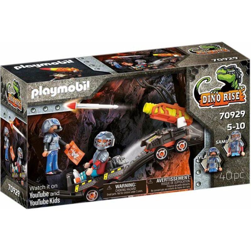 Playset Playmobil Dino Rise Dino Mine Rocket Trolley 70929 Намаления и отстъпки ЧеренПетък