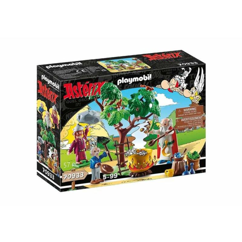 Playset Playmobil Getafix with the cauldron of Magic Potion Astérix 70933 (57 pcs) Намаления и отстъпки ЧеренПетък
