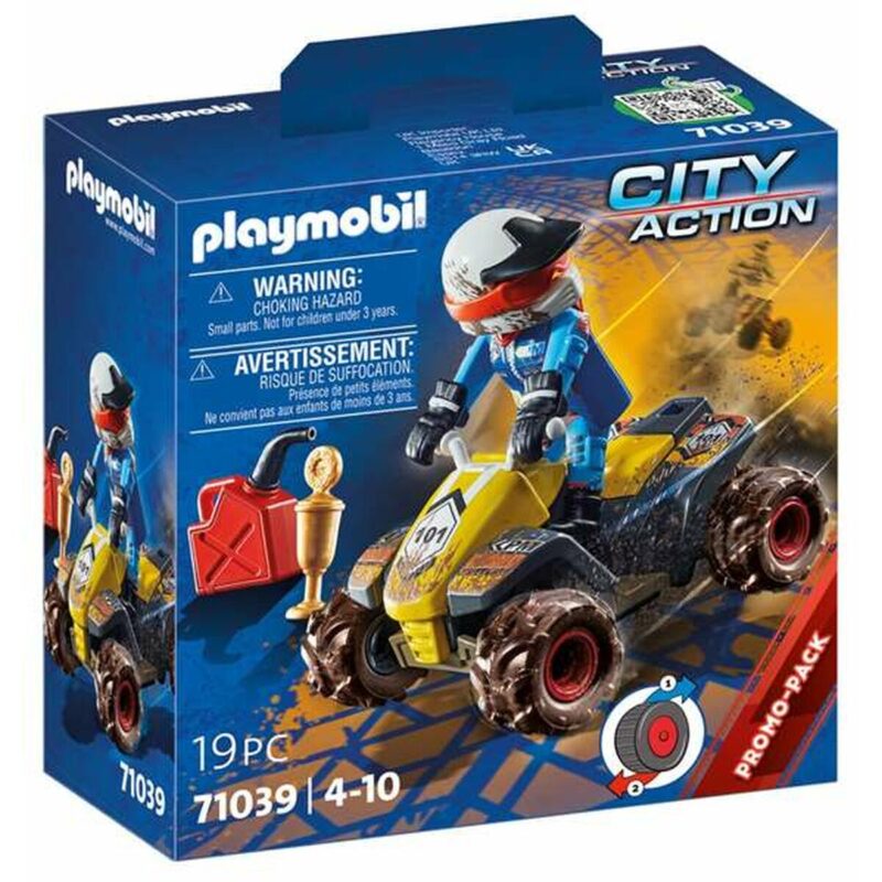 Playset Playmobil City Action Offroad Quad 19 pcs 71039 Намаления и отстъпки ЧеренПетък