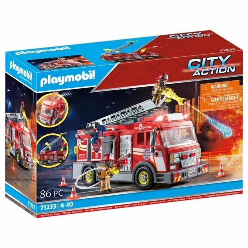 Playset Playmobil Fire Truck City Action 1 Части Намаления и отстъпки ЧеренПетък